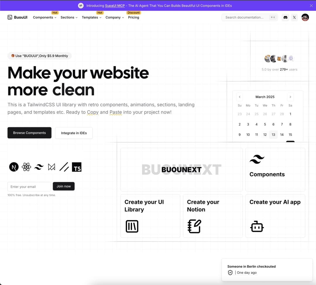 Unlock the Potential of BuouNext - Build Your MVP and Stunning Commercial UI Projects